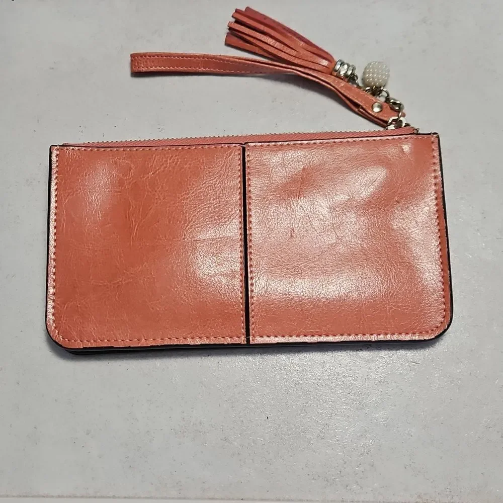 Unbranded Coral Wristlet Clutch